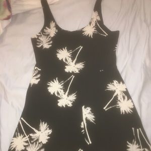 Palm tree pink dress